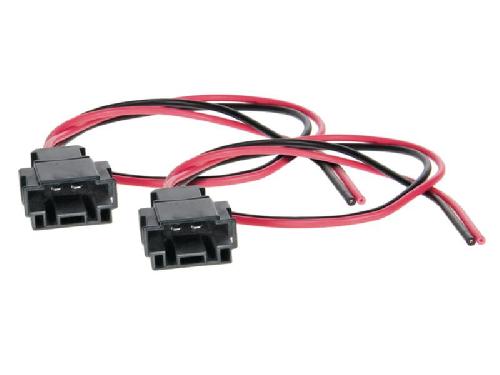 Cables Adaptateurs HP 2 Cables adaptateurs haut-parleur compatible avec Mercedes A C E CLK BMW E46