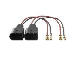 Cable installation haut-parleurs Roger 2 Cables adaptateurs haut-parleur compatible avec VW Golf V Touran Beetle