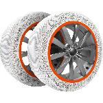 2 Chaussettes neige PREMIUM taille 7 sur-pneu Antiglisse homologue - jusqu'a 150km sur sol sec