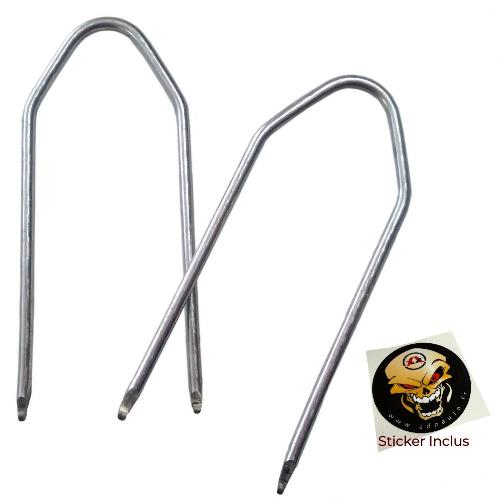 Cles Extraction Autoradios 2 Cles Extraction Autoradio CLE241 - ADNAuto - Compatible VDO Philips Renault Peugeot