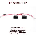 Cables Adaptateurs HP 2 Connecteurs haut-parleur AHP11 compatible avec Citroen C1 Peugeot 107 Toyota Aygo 05-13