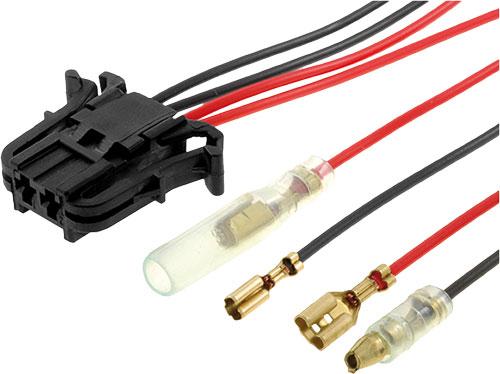Cables Adaptateurs HP 2 Connecteurs haut-parleur compatible avec Mercedes Classe C E - 4 fils pour tweeter