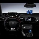 Personnalisation - Decoration Vehicule 2 Des PSG Bleus compatible avec retroviseur 7X7cm