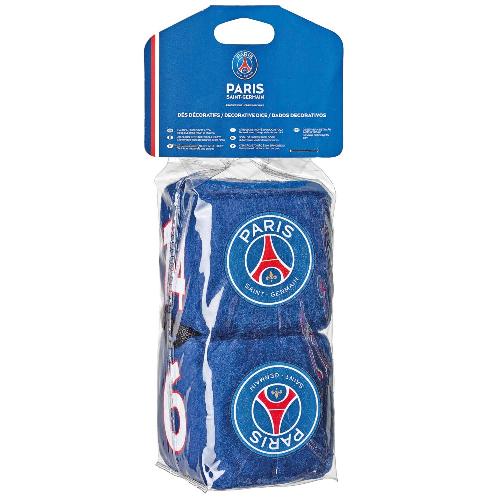 Personnalisation Decoration Tuning 2 Des PSG Bleus compatible avec retroviseur 7X7cm - Paris Saint Germain