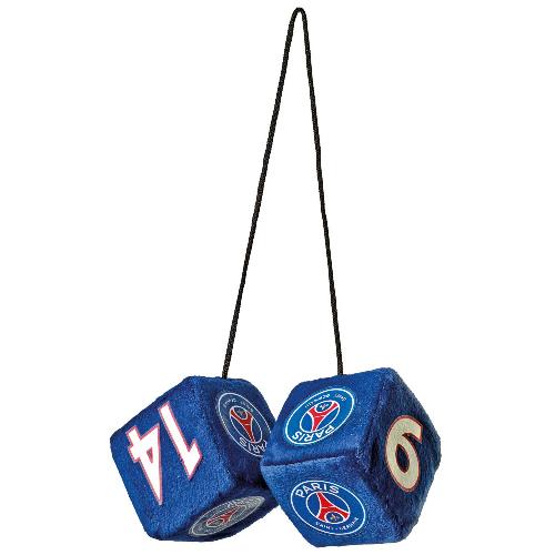 Personnalisation Decoration Tuning 2 Des PSG Bleus compatible avec retroviseur 7X7cm - Paris Saint Germain