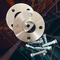 2 Elargisseurs de voies 20mm SP41561 4x100 - Alesage 56.1 avec visserie M12x150 - Butzi