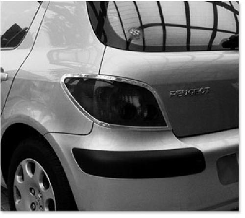 Personnalisation - Tuning 2 Entourages de Feux Adaptables compatible avec Peugeot 307 - Chrome