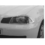 2 Entourages de Phares Adaptables compatible avec Seat Ibiza 02 - Chrome