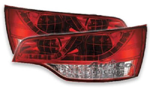 Phares - Feux - Repetiteur Lateral - Clignotants - Centrale Clignotante -  Bloc Feu Arriere - Optique De Phare - Eclairage De Pl 2 Feux Arriere LED compatible avec Audi Q7 rouge