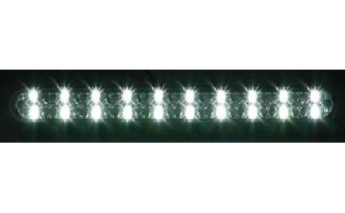 Phares - Feux - Repetiteur Lateral - Clignotants - Centrale Clignotante -  Bloc Feu Arriere - Optique De Phare - Eclairage De Pl 2 Feux Diurnes - 20 LEDs - Fonction feux de position - 220x25x32mm - AuCo