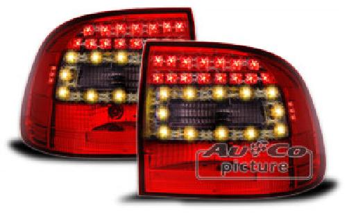 Phares - Feux - Repetiteur Lateral - Clignotants - Centrale Clignotante -  Bloc Feu Arriere - Optique De Phare - Eclairage De Pl 2 Feux LEDS adaptables compatible avec Porsche Cayenne 03-06 - Rouge fume - AuCo