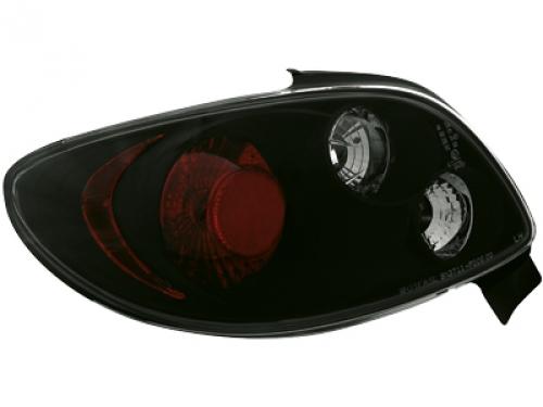 Phares - Feux - Repetiteur Lateral - Clignotants - Centrale Clignotante -  Bloc Feu Arriere - Optique De Phare - Eclairage De Pl 2 Feux Tuning EVO Light compatible avec Peugeot 206 - Noir
