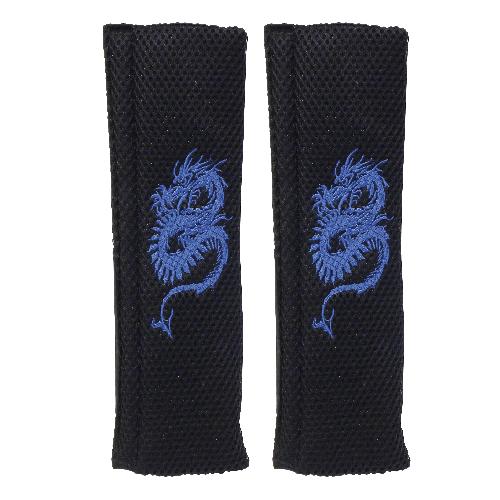 2 Fourreaux de ceinture -Dragon- bleu