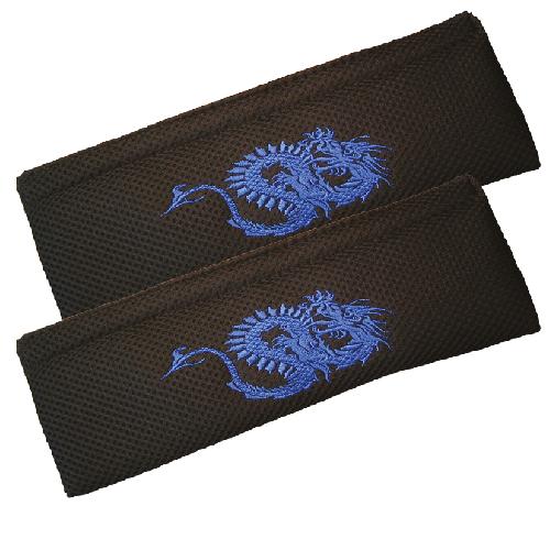 2 Fourreaux de ceinture -Dragon- bleu