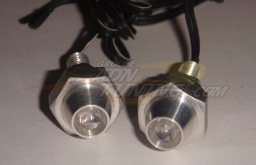 2 Lampes LED - NA45RD - Rouge - 12V