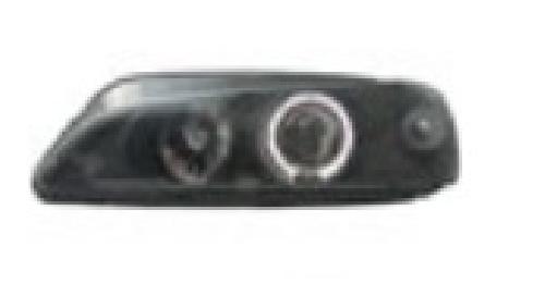Phares - Feux - Repetiteur Lateral - Clignotants - Centrale Clignotante -  Bloc Feu Arriere - Optique De Phare - Eclairage De Pl 2 Phares Adaptables compatible avec Peugeot 306 97-01 - Noir - Angel Eyes - AuCo