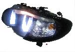 Phares - Feux - Repetiteur Lateral - Clignotants - Centrale Clignotante -  Bloc Feu Arriere - Optique De Phare - Eclairage De Pl 2 phares LED Angel Eyes Adaptables compatible avec BMW E46 - 01-05