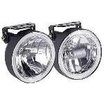 2 Phares Longue Portee - Blanc 3200K - H3 12V 55W 75x105mm - RaceSport