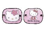 2 Rideaux lateraux ventouse Hello Kitty 44x36