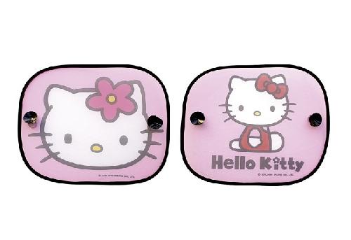 2 Rideaux lateraux ventouse Hello Kitty 44x36