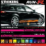 Adhesifs Alfa Romeo 2 stickers compatible avec Alfa Romeo CUORE SPORTIVO 225 cm - Divers coloris - Run-R
