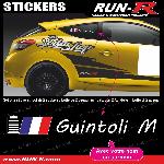 2 stickers NOM COPILOTE drift rallye style CAHIER COPILOTE - Lettrage blanc - Run-R