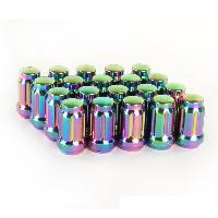 20 Ecrous JN2 12x150 Fermes - L2 45mm - Acier Forge - Titane - coniques