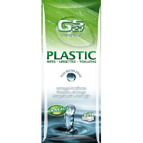 20 Lingettes Plastiques - Ecocert - 500ml - GS27 Pure