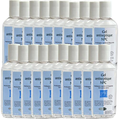 20x Gel hydroalcoolique 75ml - DDM 7-23 - archives