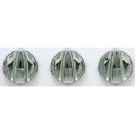 3 boutons de ventilation VW/ Seat - Chrome Look