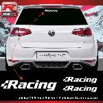 Adhesifs Volkswagen 3 stickers VW RACING compatible avec GOLF - Blanc - Run-R