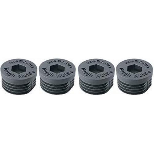 Caches Boulons 4 Bouchons en nylon noir Mcgard 70002 pour la gamme Racing