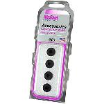 Caches Boulons 4 Bouchons en nylon noir Mcgard 70002 pour la gamme Racing