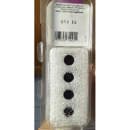 Caches Boulons 4 Bouchons en nylon noir Mcgard 70002 pour la gamme Racing