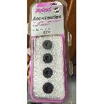 Caches Boulons 4 Bouchons en nylon noir Mcgard 70002 pour la gamme Racing