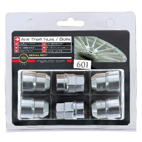 4 Ecrous Antivol 14x125 L27 + 2 Clefs Avec Numero De Series - archives