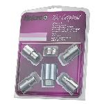 Antivol 12x125 4 ecrous antivol Chrome 12x125 Plat15-35mm Douille 21mm - 21153SU