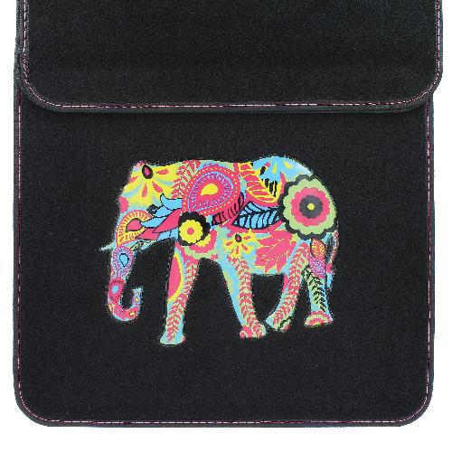 Tapis De Sol 4 Tapis moquette Indian Elephant - Noir Tissu