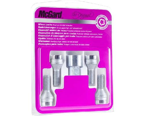 Antivol 14x125 4 vis - 14x125 - L28.2 - H17 - Conique - Antivol de roues - Chrome - 27226SU