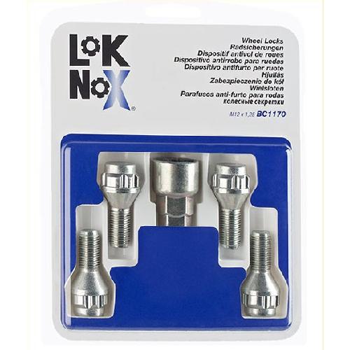 Antivol 12x125 4 Vis Antivol 12x125 L2 24mm - Coniques - Cle 17 19 - BC1170