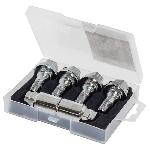 4 Vis Antivol 12x125 Plates BZH2537 L37mm - avec 2 cles - Butzi