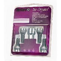 4 vis Antivol de roue 28018SU 14x150 L26.7 H17 Spherique Chrome