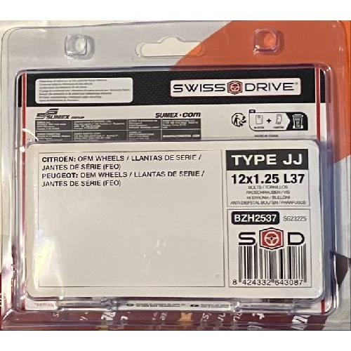 Antivol 12x125 4 Vis Antivol plates 12x125 L37 avec 2 Cles BZH2537