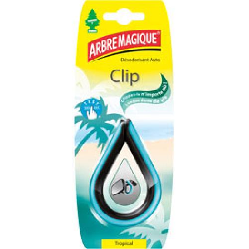 Desodorisant Auto - Parfum Auto 4x Desodorisant Arbre Magique CLIP Tropical