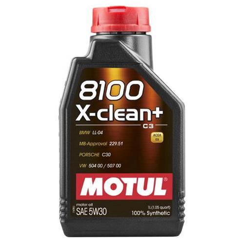 Huile Moteur 4x Huile Motul 8100 X-Clean plus 5W30 bidon de 1 Litre