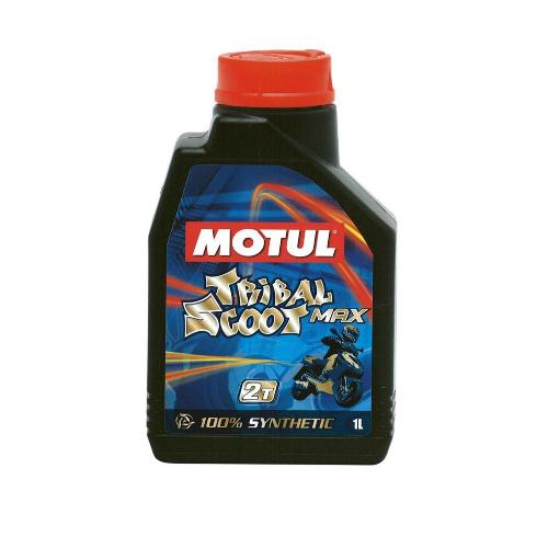 Huile Moteur 4x Huile Motul Tribal Scoot 2T Max bidon de 1 Litre