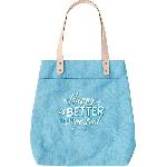 4x Tote bag - Happy is better than perfect