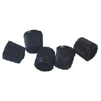 5 Bouchons de valve noirs
