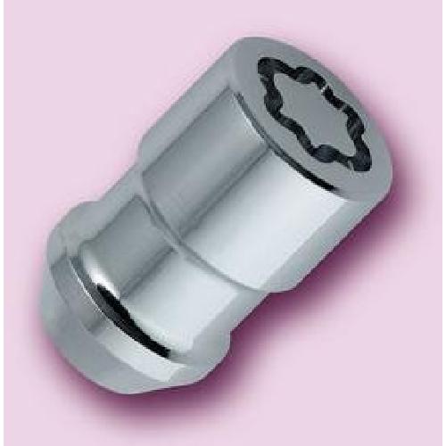 Antivol 12x150 5 ecrous antivol chrome 12x1.5 douille 21mm - 21556SU