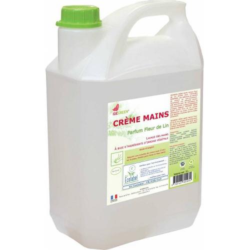 Savon pour mains 5 Litres Creme Lavante Mains Fleur De Lin Ecolabel